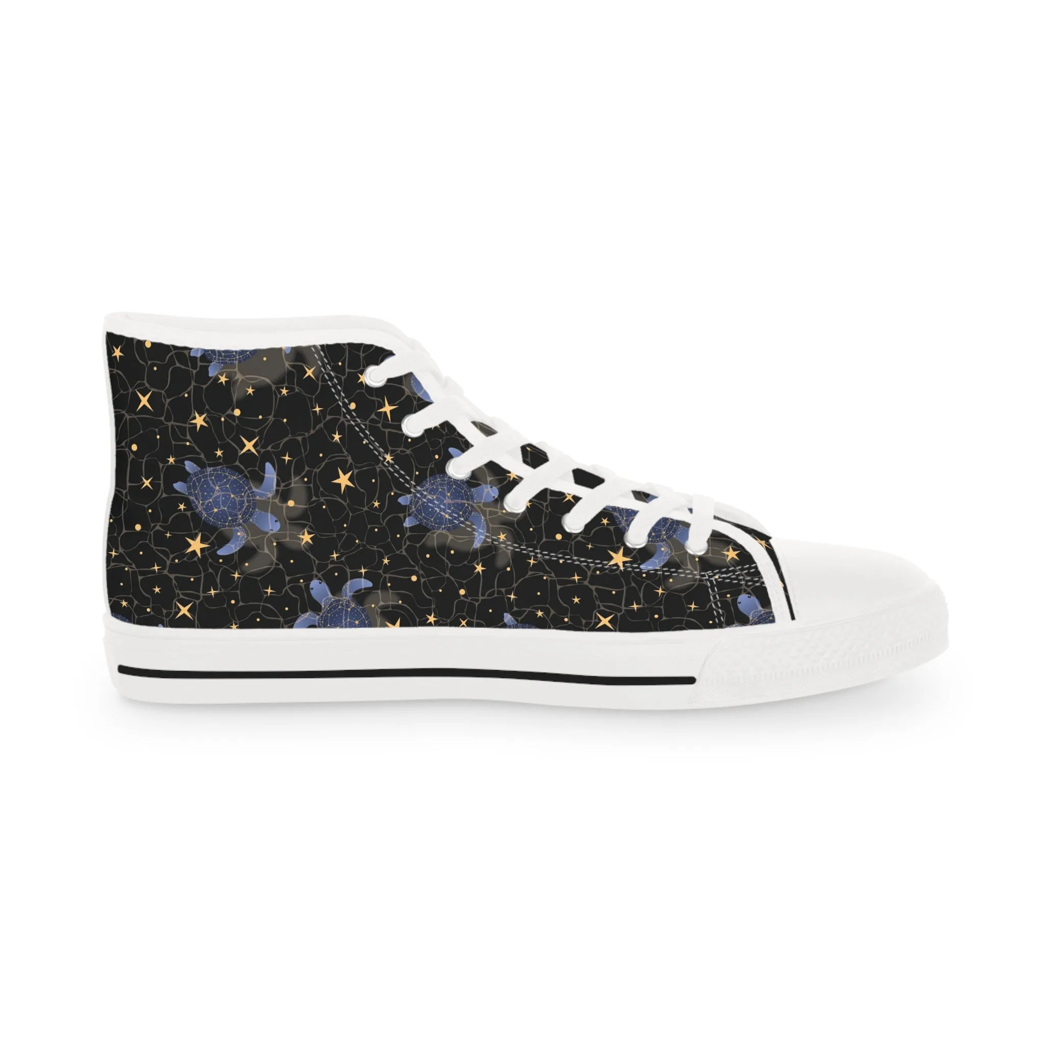 Star Sea Tortoise Men's High Top Sneakers