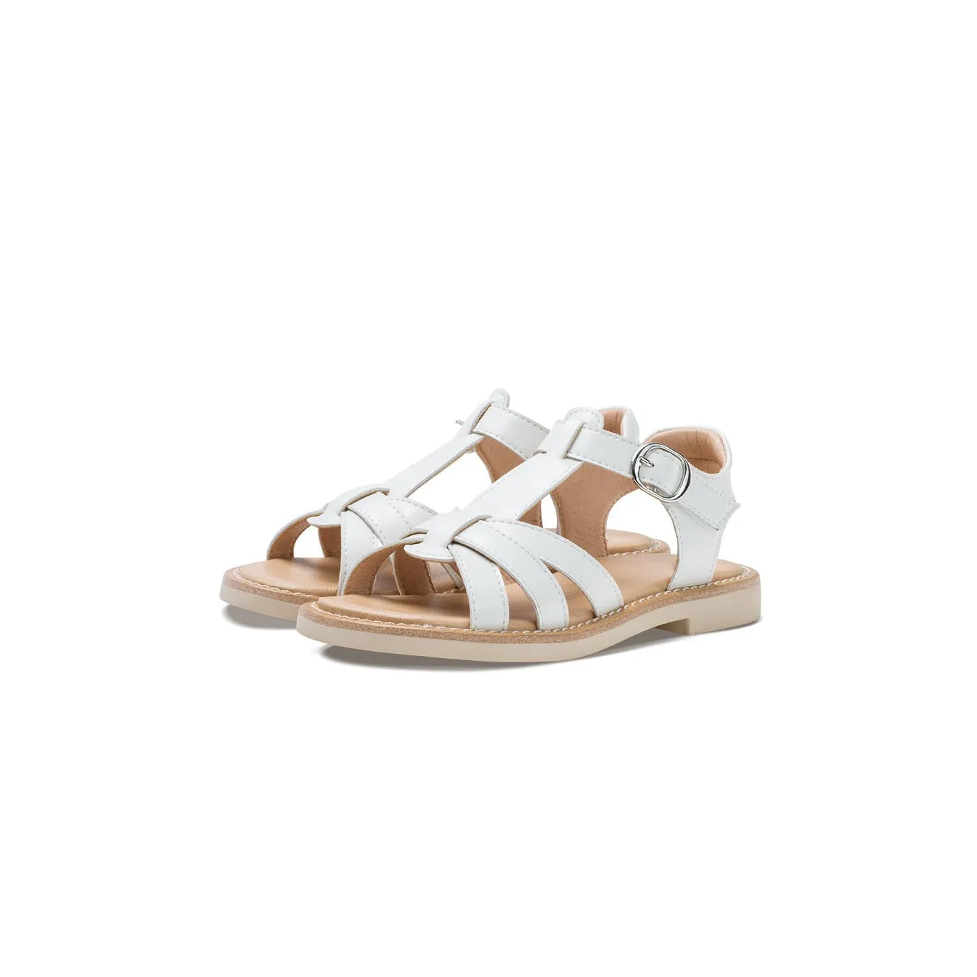 Summer Sand Soft Sole Anti-slip Girl White Sandals