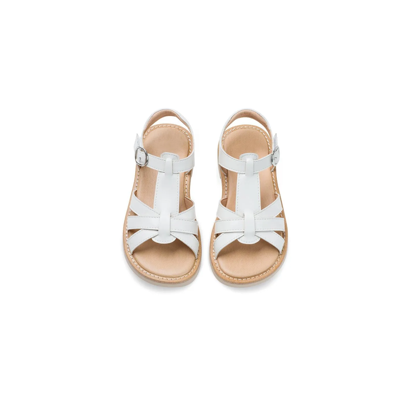 Summer Sand Soft Sole Anti-slip Girl White Sandals