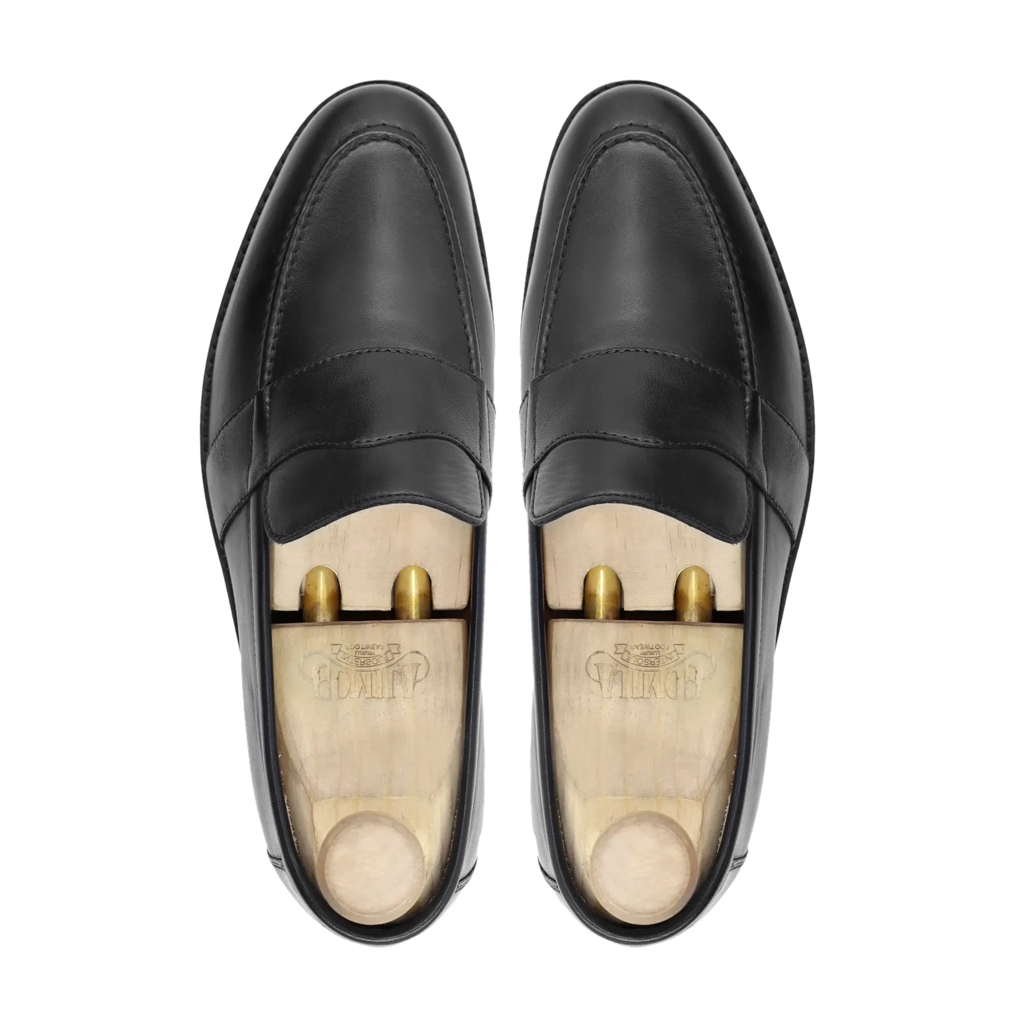 Tolyatti - Men's Black Calf Leather Loafer