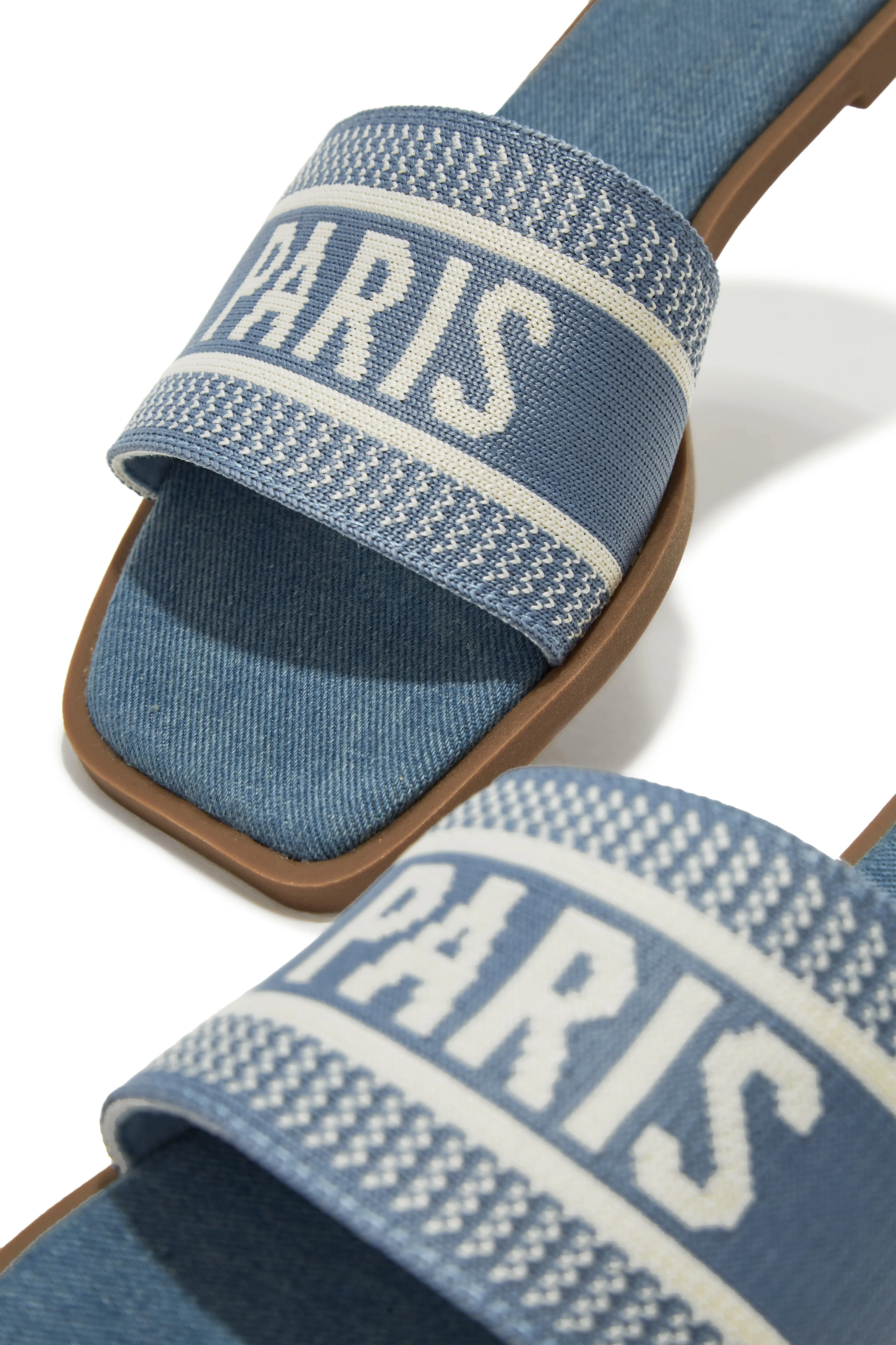 Travel Memories Slip On Sandals - Blue