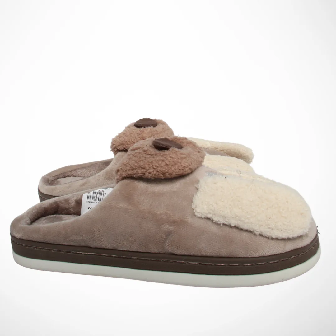 Women Slipper Dog (Beige)