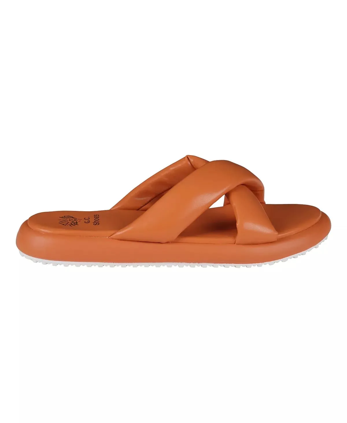 Women's Nalani Cross-Strap Slide Flat Sandals