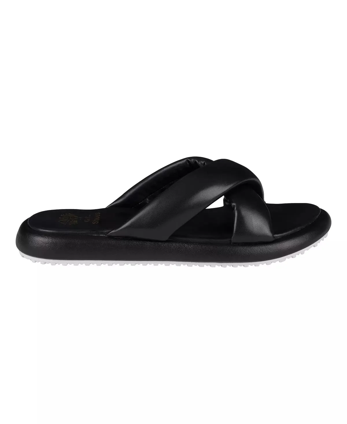 Women's Nalani Cross-Strap Slide Flat Sandals