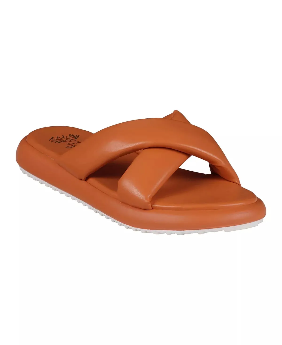 Women's Nalani Cross-Strap Slide Flat Sandals