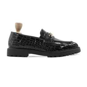 Zank - Men's Black Patent Leather Loafer